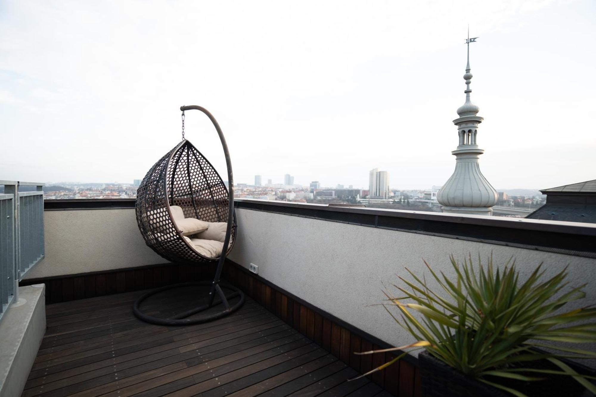 פראג Luxury Rooftop Appartment With Fantastic Views מראה חיצוני תמונה